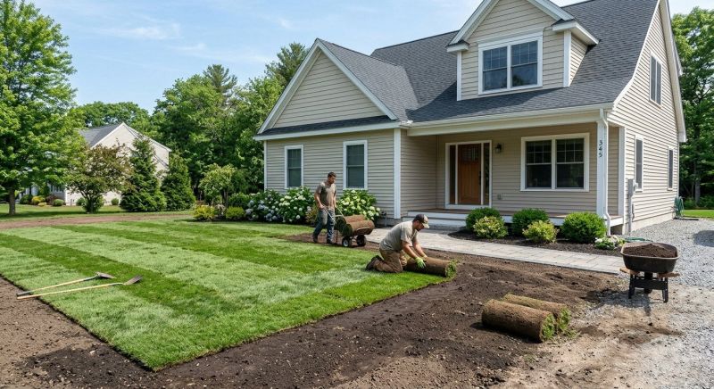 Ryegrass Sod Installation in Rockwall, TX