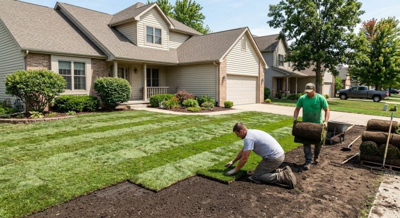 Yard Sod Installation in Rockwall, TX